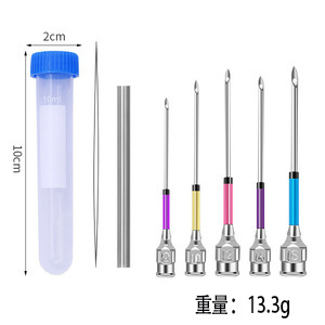 Herramienta de bordado con agujas intercambiables para punteado y estampado de flores