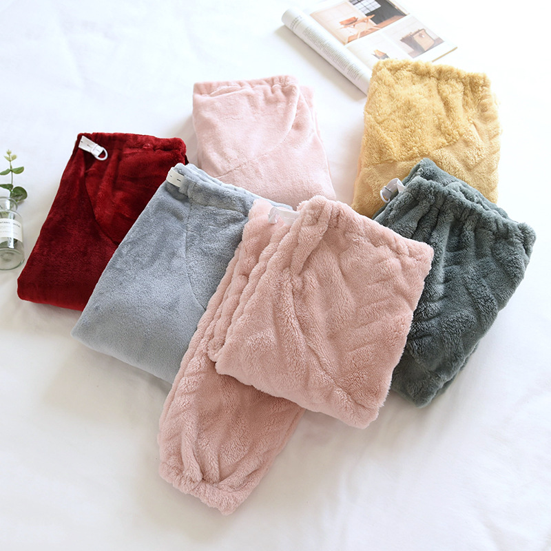 Pregnant Pants for Autumn and Winter, Long Pants, Casual Warm Cotton Casual Pants, Flannel Adjustable Pants