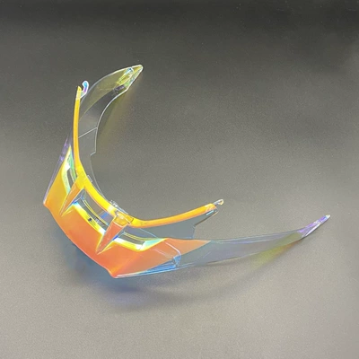 R50S Helmet Tail Dəbilqə (Kaska) aksesuarları - r50s-rear-wing-aurora-red-screws-included