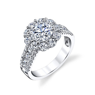 50 points 1 karat main diamond ring PT950 platinum inlaid engagement wedding ring laboratory cultivation diamond ring female wedding ring