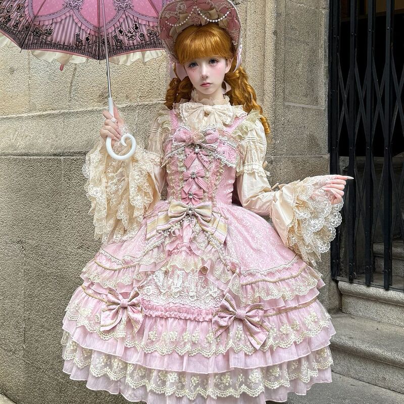 Lolita洋装doll感jsk吊带连衣裙夏季|undefined
