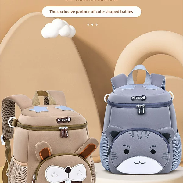 Sesame Baby's New Kindergarten Cartoon Backpack, Lightweight Mini Neoprene Small Bag, Children's Storage Backpack