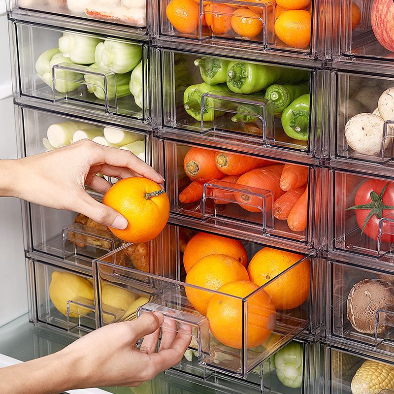 野菜仕分けボックス冷蔵庫収納ボックスペット引き出し冷凍保存収納果物と野菜の収納ボックス|undefined