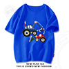 Summer clothing, children's cotton cartoon short sleeve T-shirt, long-sleeve for boys for leisure, wholesale, loose fit