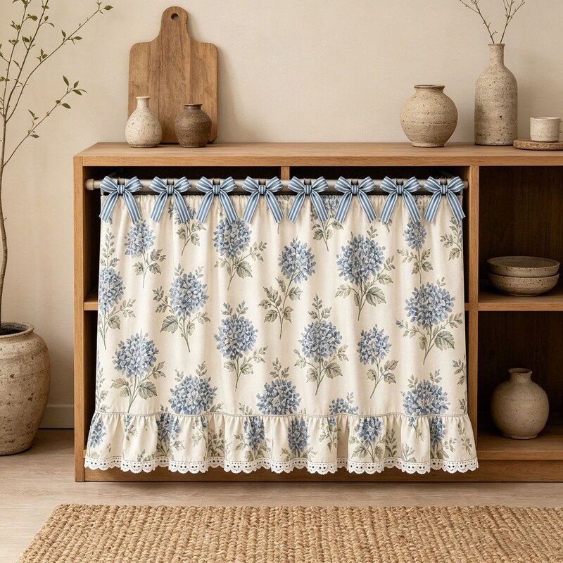 1Pc New Lace Bow Short Curtain Window Curtain for Living Room Bedroom Decoration Half Curtain Oven Cabinet Rod-Through Curtain 1Pc New Lace Bow Short Curtain Window Curtain for Living Room Bedroom Decoration Half Curtain Oven Cabinet Rod-Through Curtain