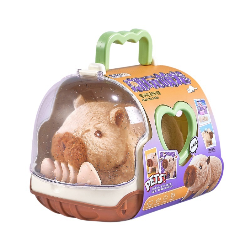 Muñeca de peluche eléctrica para niños de Kapibala, el niño se irá, llamará a la niña muñeca bebé juguete regalo de cumpleaños