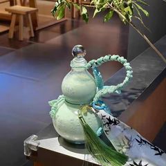卸売り500mlガラス葫芦瓶哺乳瓶飲料瓶茶飲葫芦瓶ロゴ印刷
