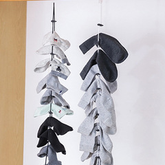 Wholesale socks drying rope multifunctional clothes drying adjustable household multi-layer windproof non-falling plastic clothesline