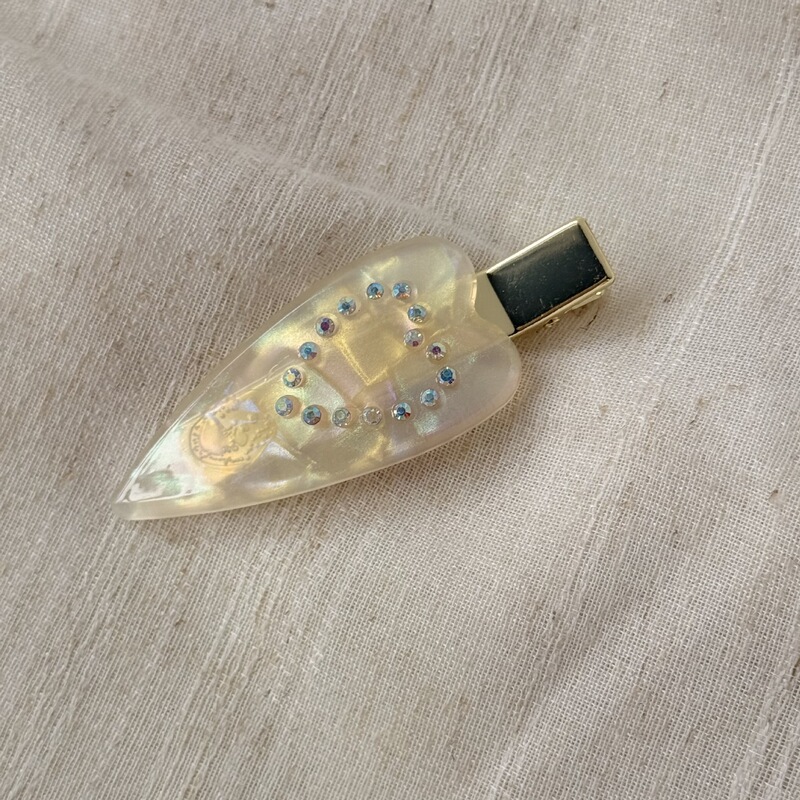 韩系水钻爱心醋酸发夹女前额无痕碎发刘海夹子侧耳边夹鸭嘴夹发饰|undefined