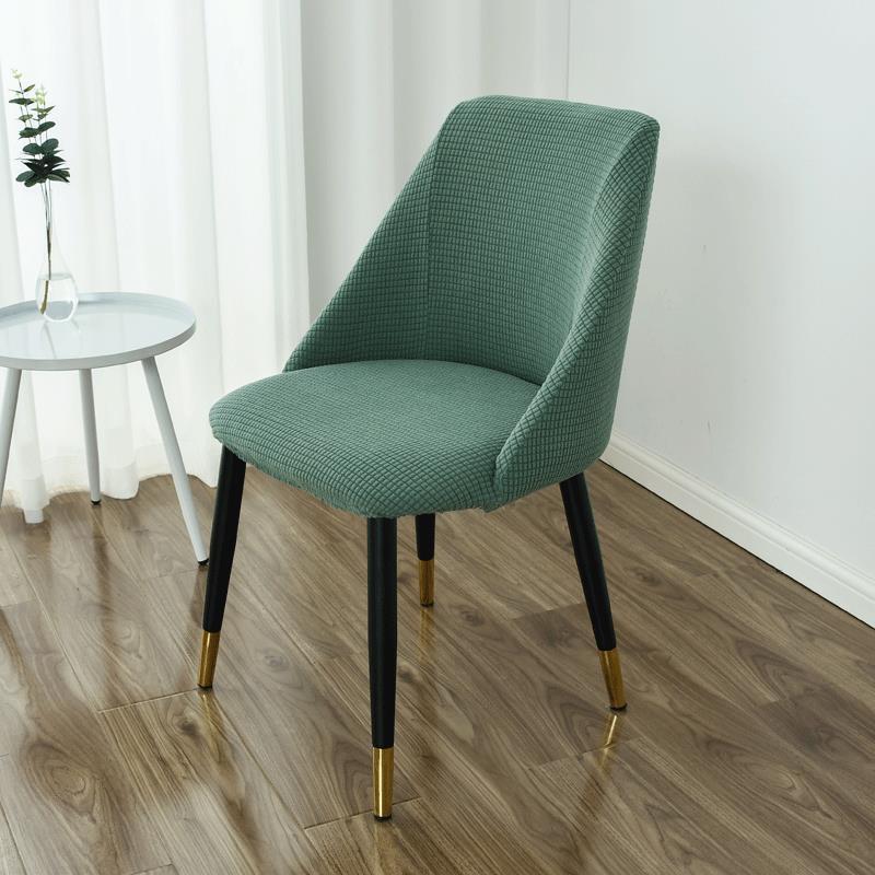Cubierta de silla de comedor semicircular de grano de maíz simple moderno, respaldo de mesa de comedor para el hogar, funda de silla universal para cuatro estaciones, hogar