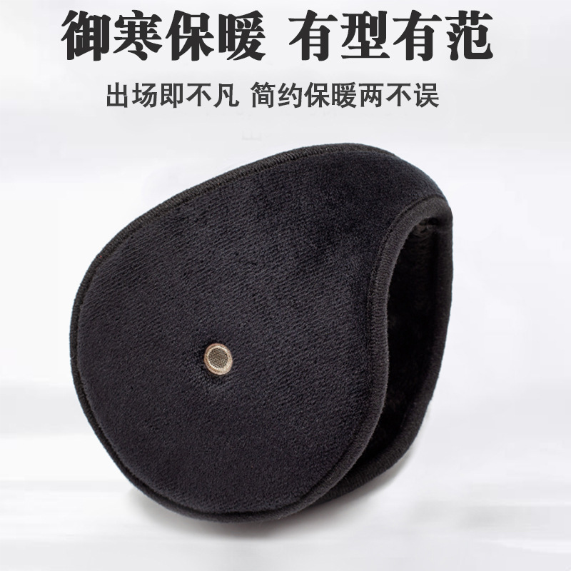 冬季毛绒加厚加大耳罩户外骑行日常出行防风防寒保暖后带式包耳款|undefined