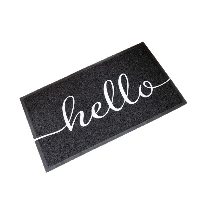 Černá rohožka ke dveřím moderní protiskluzová na špínu_voghion.com