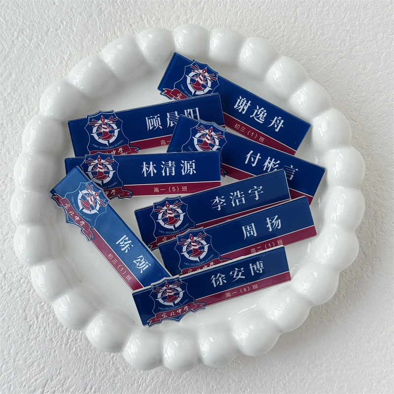 Our Youth Era 2 Brooch Chen Yiheng Gu Chenyang Lin Qingyuan Name Badge Yibei Middle School Emblem School Badge Our Youth Era 2 Brooch Chen Yiheng Gu Chenyang Lin Qingyuan Name Badge Yibei Middle School Emblem School Badge