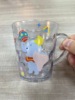 Disney, crystal, handle for elementary school students, mouthwash with glass, children's cup, 260 ml