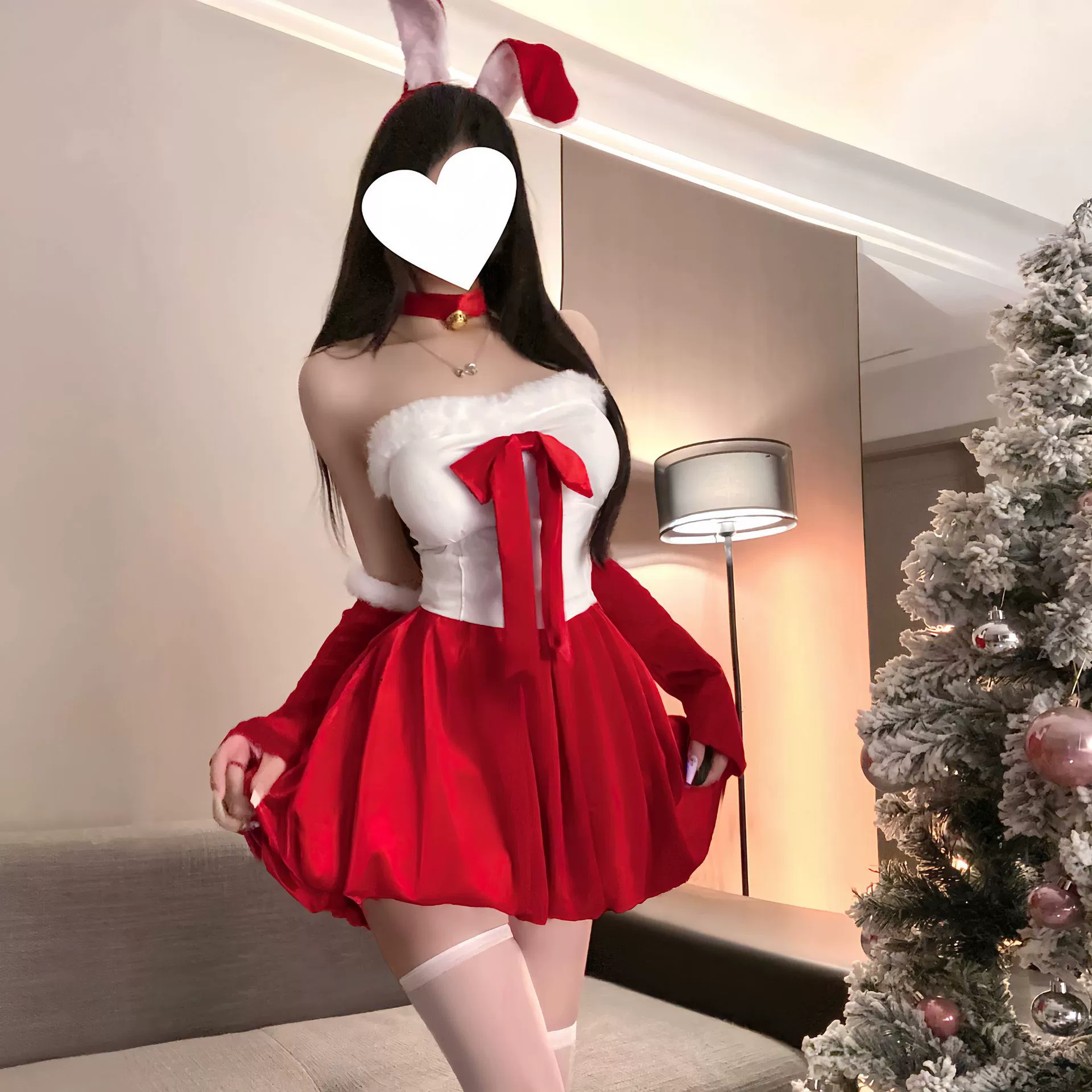 Рождественский халат эротический нижнее белье сексуальная красная грудь бархатная ночная рубашка набор выпускной ролевой униформы соблазн