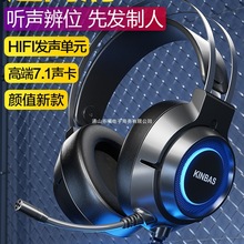 电竞电脑带二合一麦克风牧马人USB游戏耳机头戴式有线耳麦