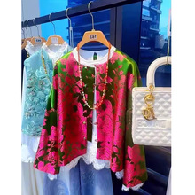 气质高端独特新中式女装国风宋锦外套女2025秋季新款唐装复古上衣