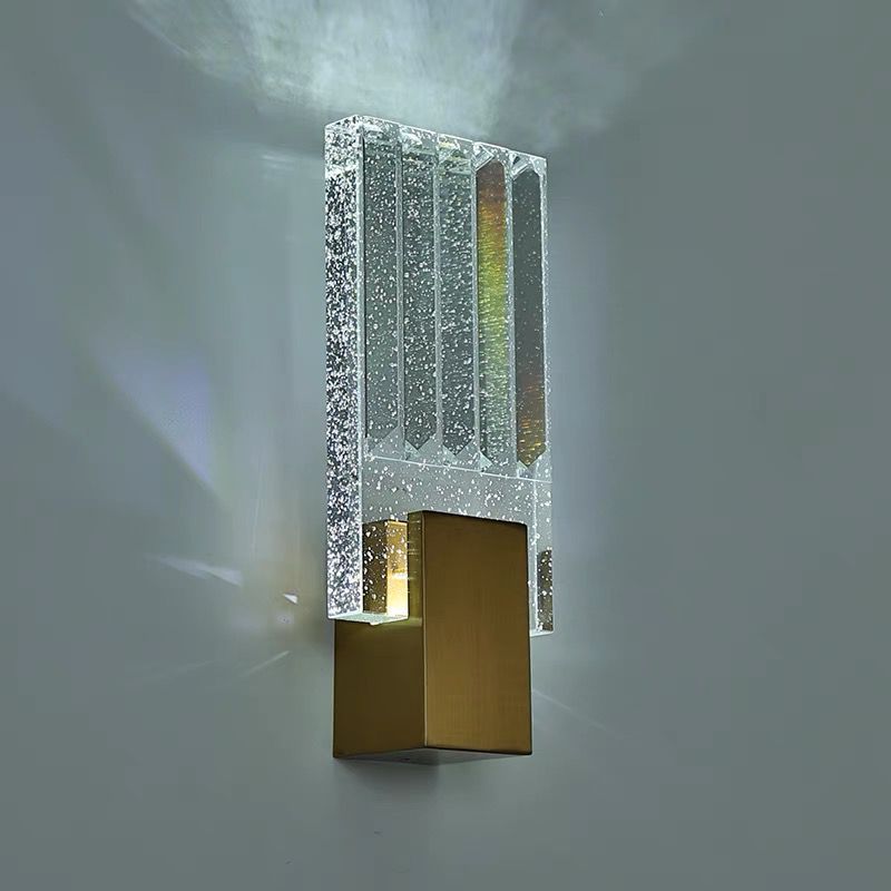 Luz de cabeza lujosa lámpara de pared de dormitorio escalera de fondo sala de estar lámpara de cabeza de cama de fondo villa lámpara de pared lujosa