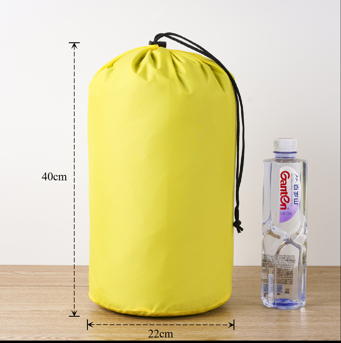 Bolsa de cuerda de nylon impermeable cilíndrica de plumón para ropa doméstica de poliéster bolsa de almacenamiento bolsa de embalaje bolsillo de paquete de contracción image 38