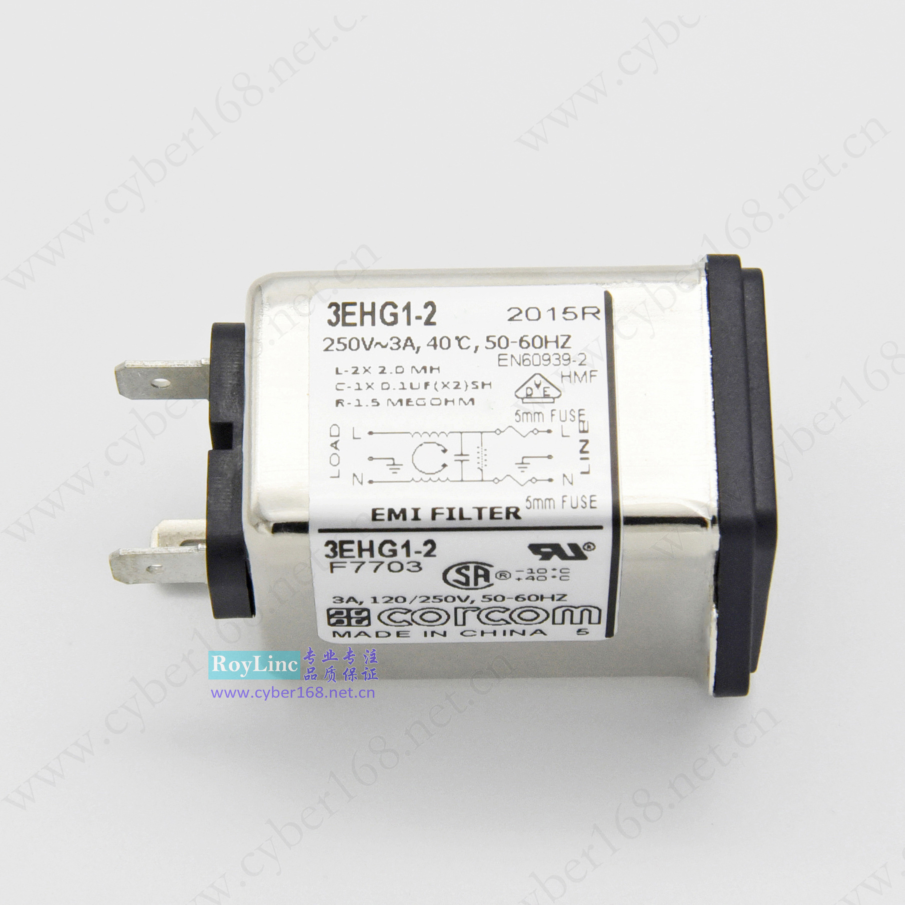 3EHG1-2 F7703插座功放音响Corcom医用低泄漏电流6609116-2滤波器