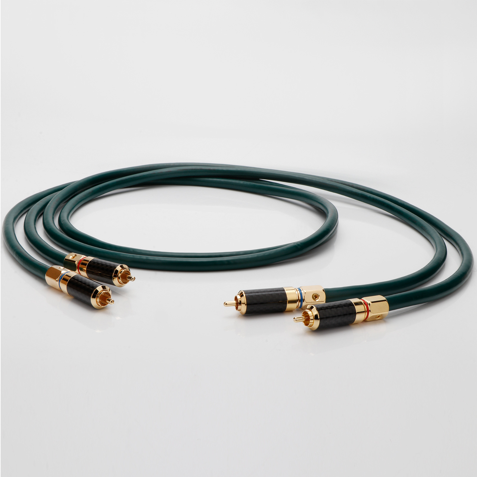 Preffair 级高品质 RCA到RCA镀金插头音频信号线双莲花线发烧信号