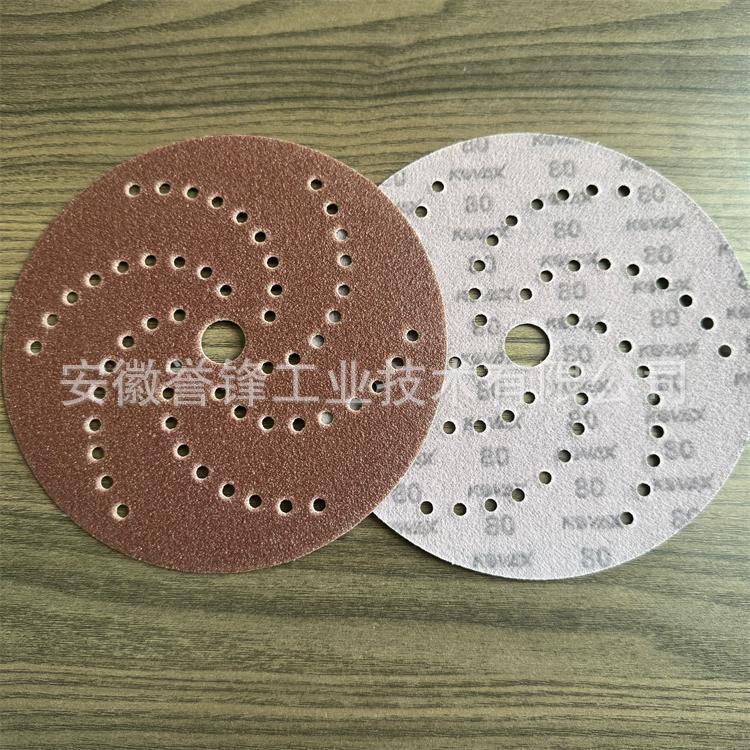 日本KOVAX神鹰砂纸 6寸旋风孔砂纸 双鹰多孔除尘砂纸