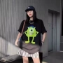 中长款印花圆领夏季t恤