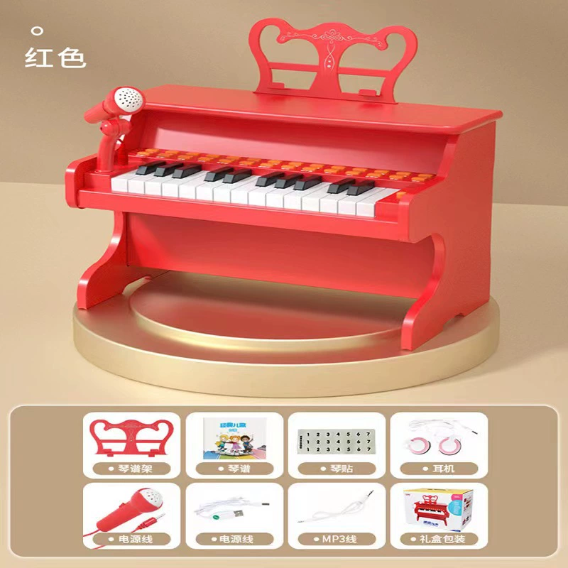 宝丽 Piano, synthesizer hyperactivity, musical instruments, microphone, smart toy, 37 keys