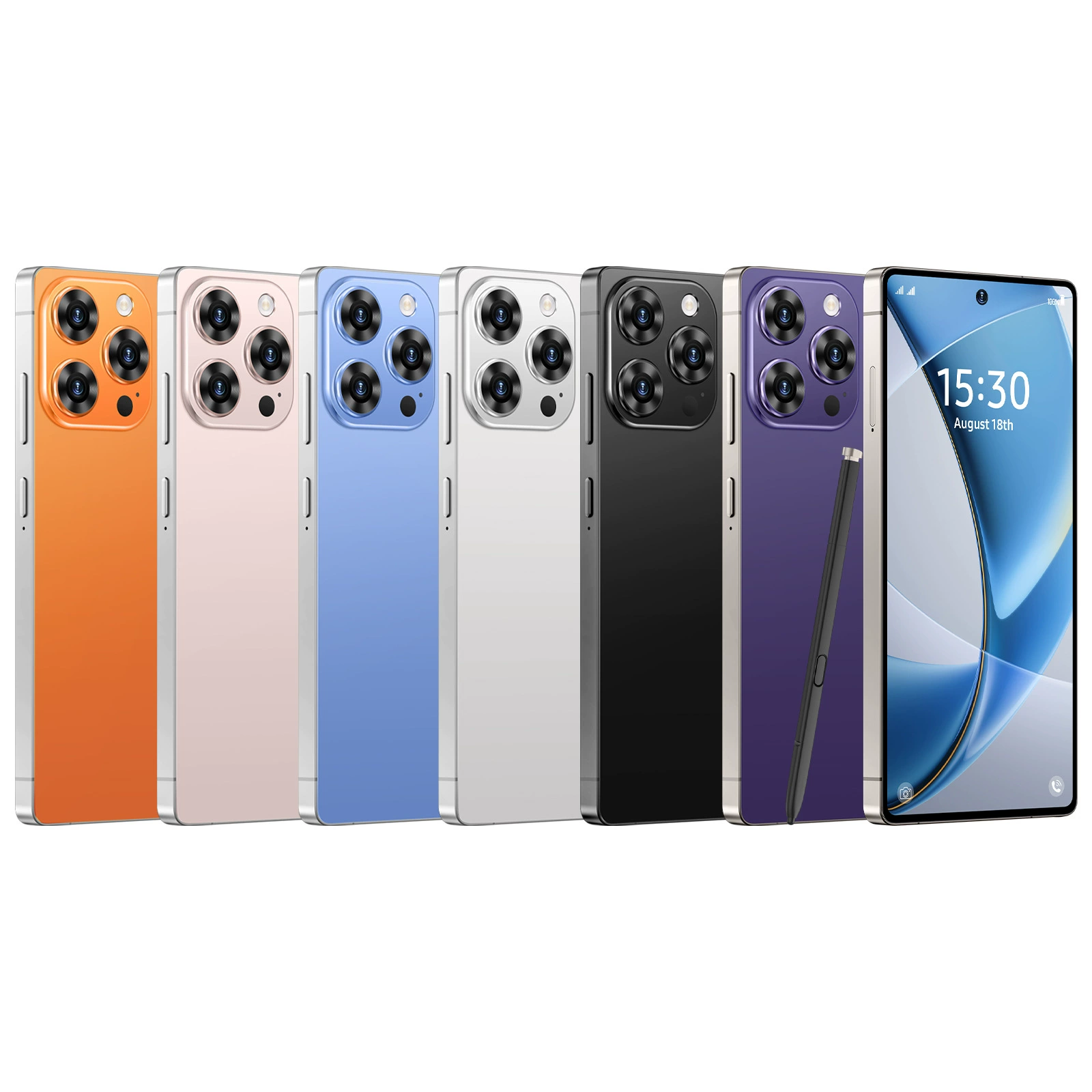 Умный мобильный телефон, intel core i16, 16promax, (跨境贸易), 4G, Android, 7.3 дюйма, оптом