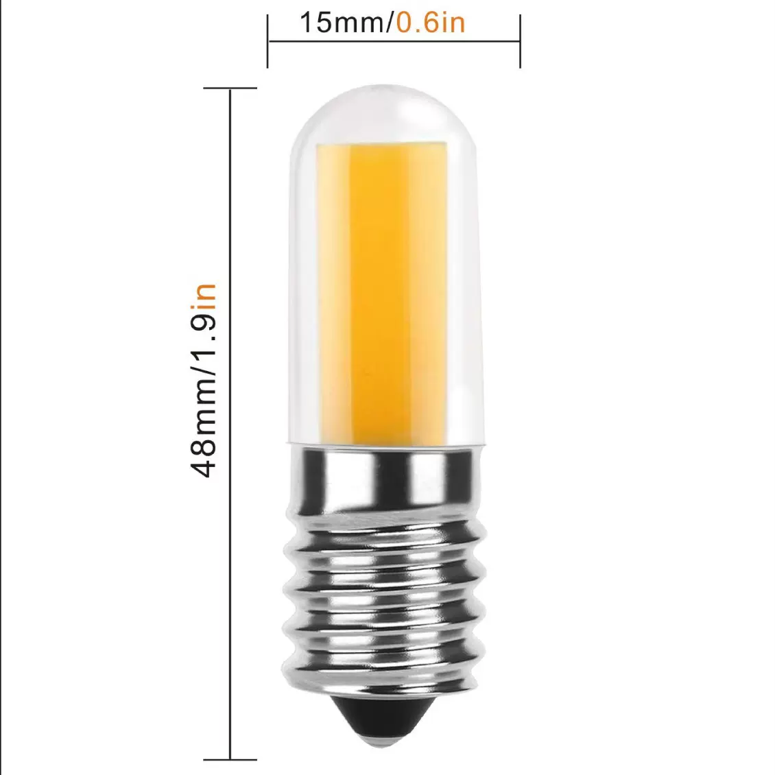 LED节能灯E14冰箱灯220V拇指灯油烟机灯1W1LEDSMD透明灯罩T15小灯
