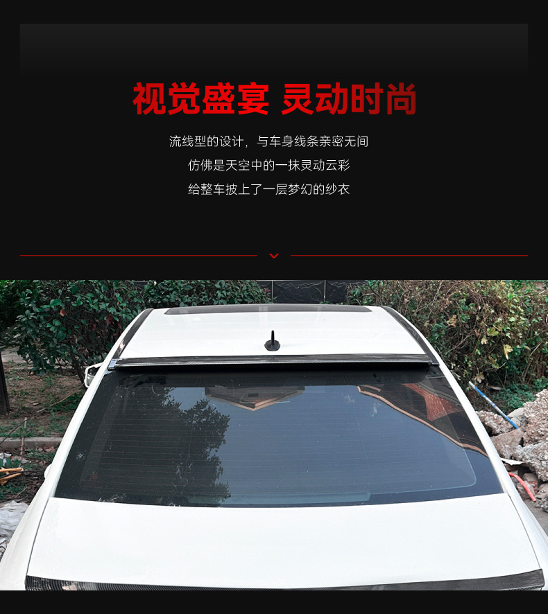 Applicable to 2008-2014 Mercedes-Benz C- Class w204 c180 c200 tail top wing fixed wind wing spoiler modification parts