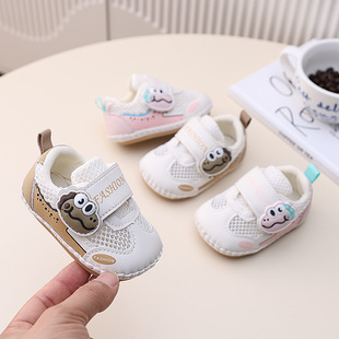 A generation of spring baby boys 0-1 years old soft-soled toddler shoes breathable single net shoes 6-9 months baby shoes