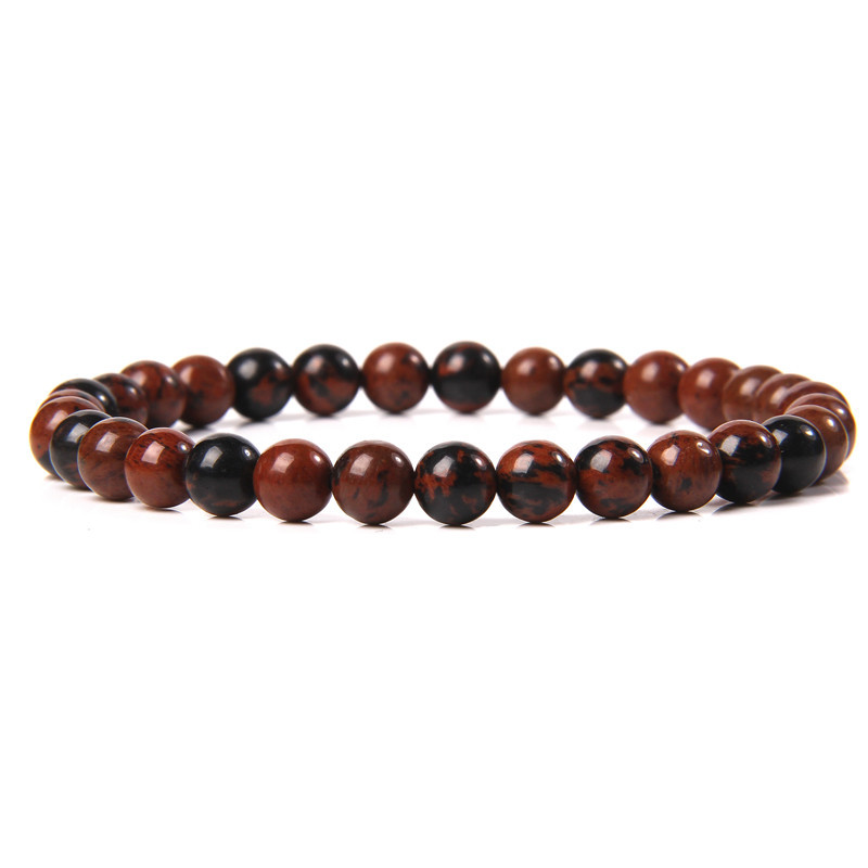 18g Weight Bracelets Classification Natural Stone Chain Material 1 Piece Quantity Holiday, Daily Occasion natural stone Material Round Pattern Unisex Gender Beaded Design Casual, Simple Style Style Casual Simple Style Round Natural Stone Wholesale Bracelets 4