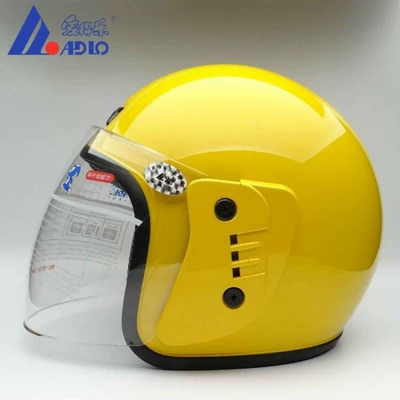 Motosiklet kaskı (dəbilqə) Electric Car Helmet Unisex - yellow