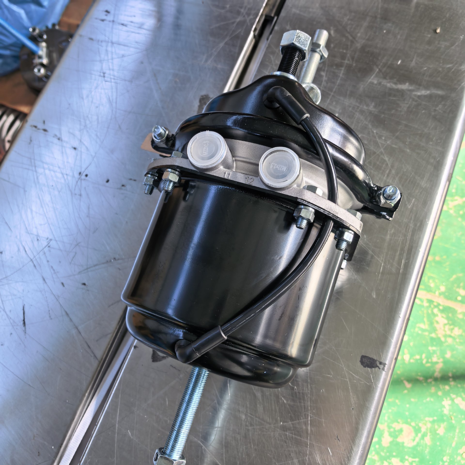 Steyr middle rod L=185, Beiben, Sinotruk heavy-duty truck, Shaanqi spring brake chamber brake sub-cylinder factory