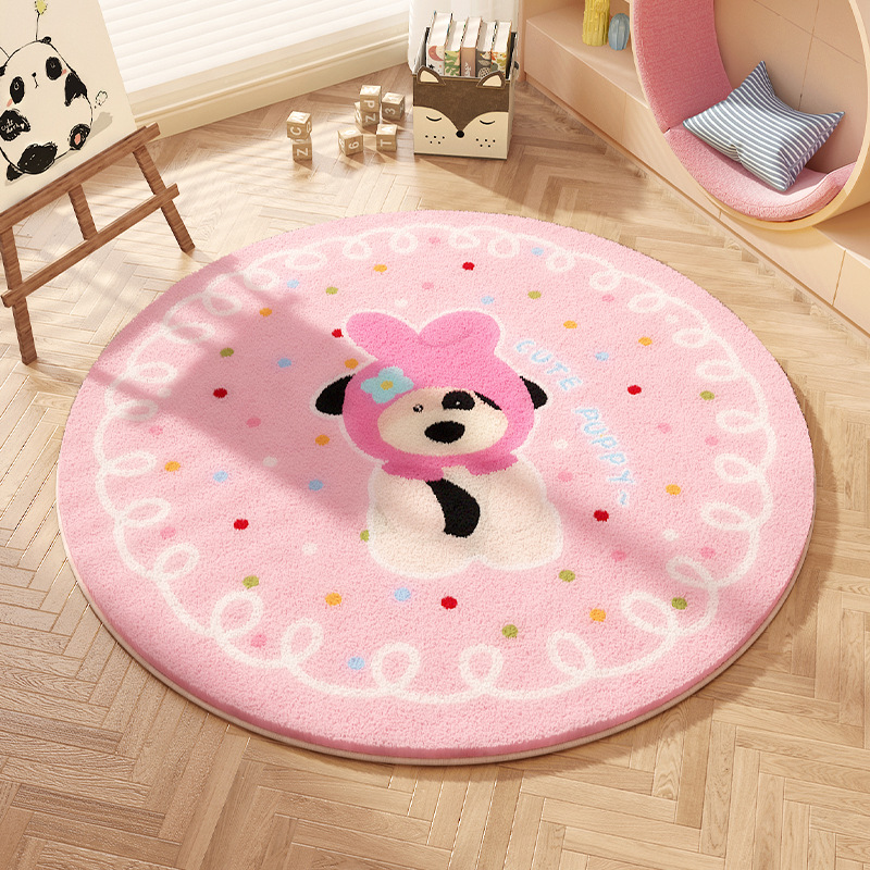 분홍색 머리 스카프 강아지