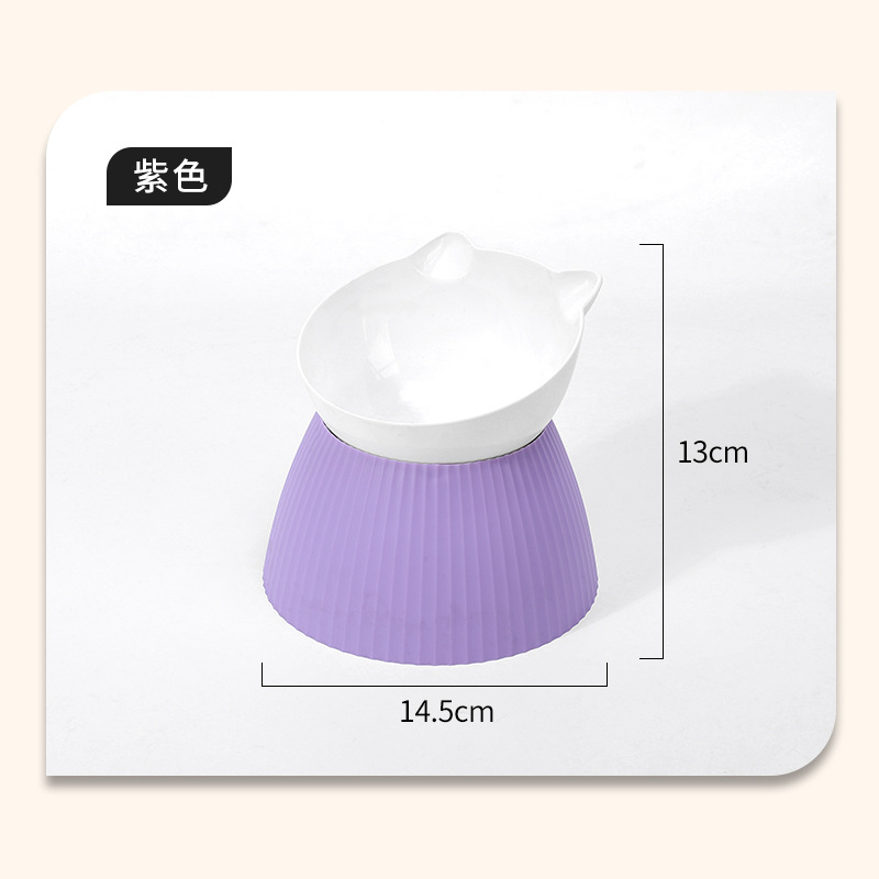 Cuenco para gatos Alimentador para mascotas de gran calibre y patas altas Tazón para perros anti-volcado Tazón para mascotas Separable Tazón para gatos Tazón para comida para mascotas