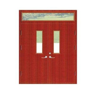 Hebei Factory Direct Factory Price Wooden Fire Door A-grade Acetate with Hardware Accessories Fireproof Glass