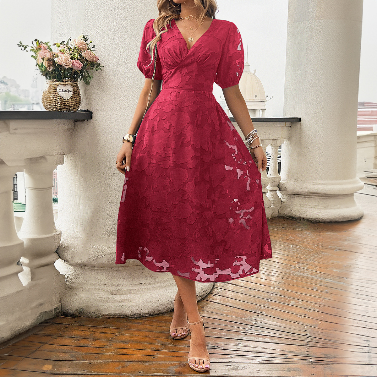 summer retro elegant dress
