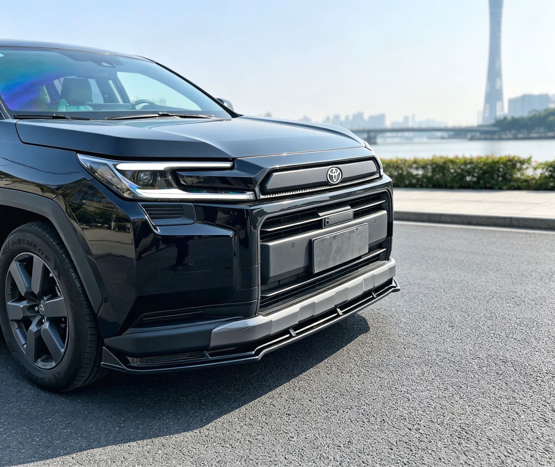 Suitable for 26 Models of Rav4, Rongfang, and Wildlander Modified Front Spoiler, Side Skirts, Rear Bumper, Roof Wing, Rear Diffuser, and Louvered Spoiler