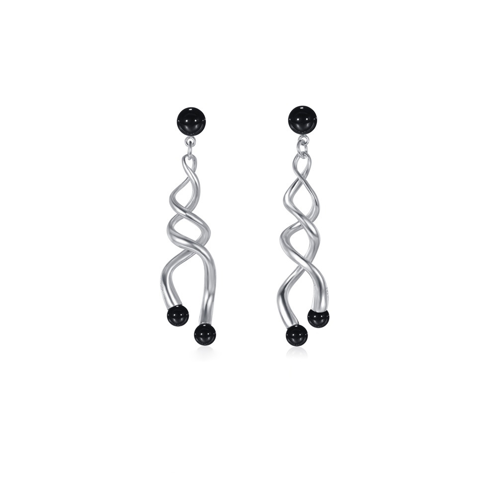 Nihaojewelry Bijoux En Gros Simples Boucles D&#39;oreilles Longues En Cuivre Torsadé Géométrique display picture 5