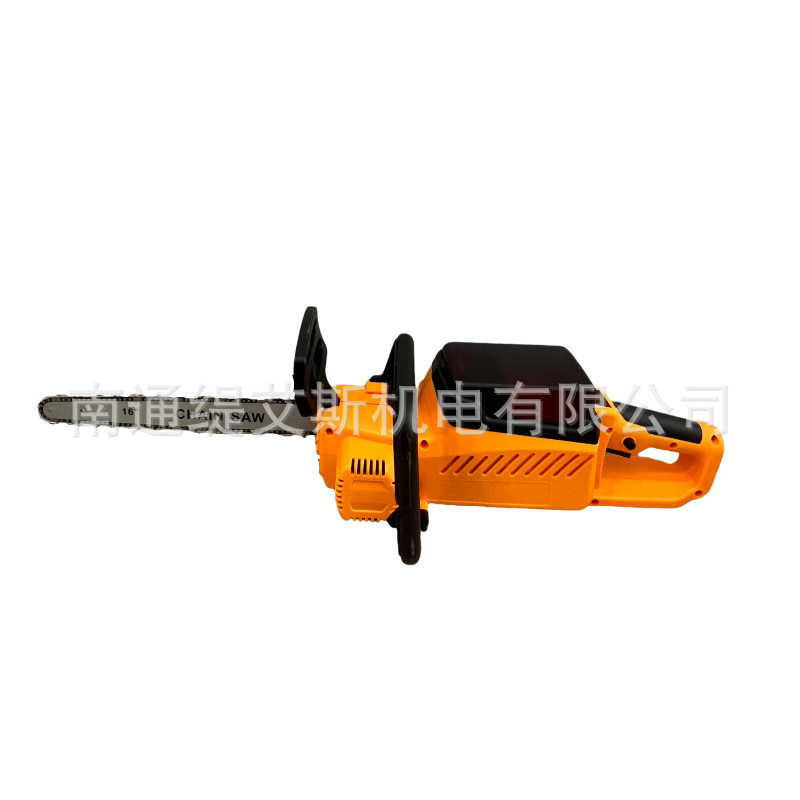 Transfronterizo 16 pulgadas sin escobillas de alta velocidad litio motosierra eléctrica una mano sierra doméstica pequeña sierra de madera corte ramas de árboles