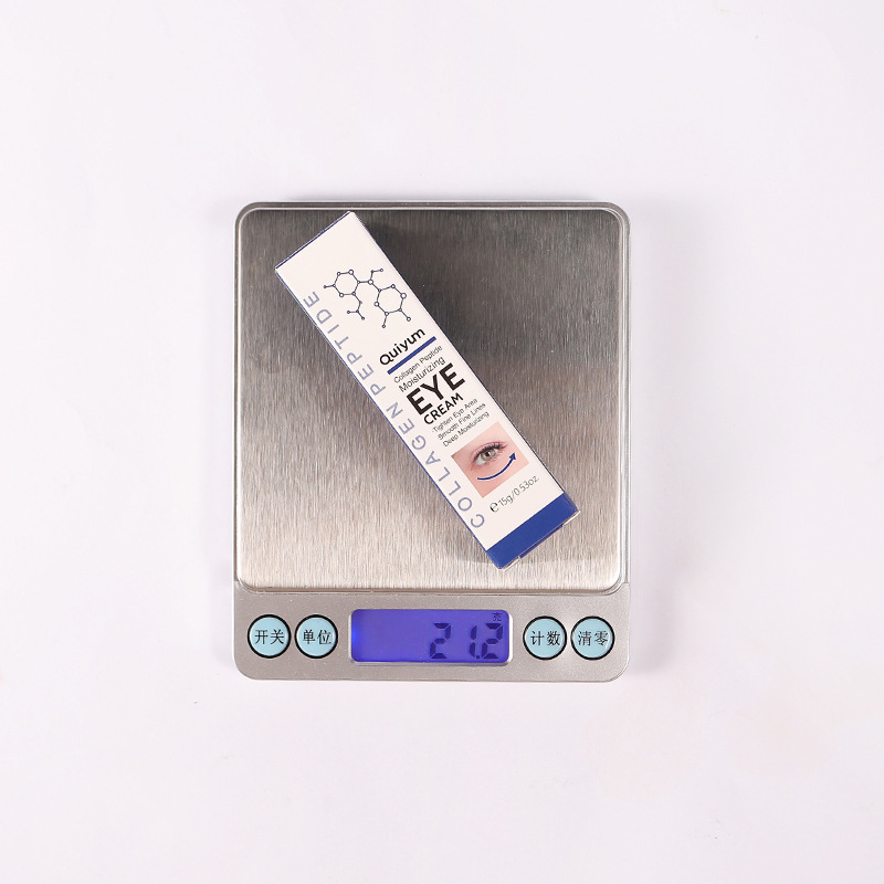 Cross-border QUIYUM Collagen Peptide Moisturizing Eye Cream 15g Hydrating, Moisturizing and brightening skin tone manufacturer's wholesale in stock undefined