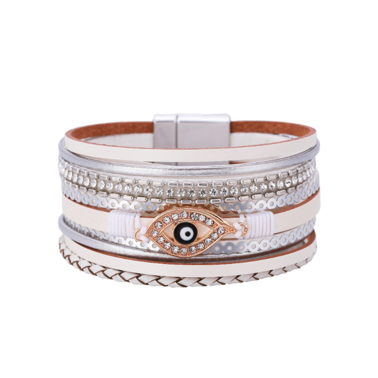 wholesale jewelry wide-brimmed eye shape bracelet Nihaojewelry