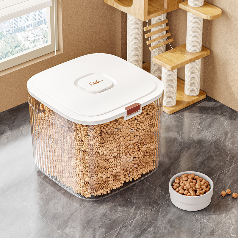 투명 곡물 저장통 특대형【7.5-9kg】