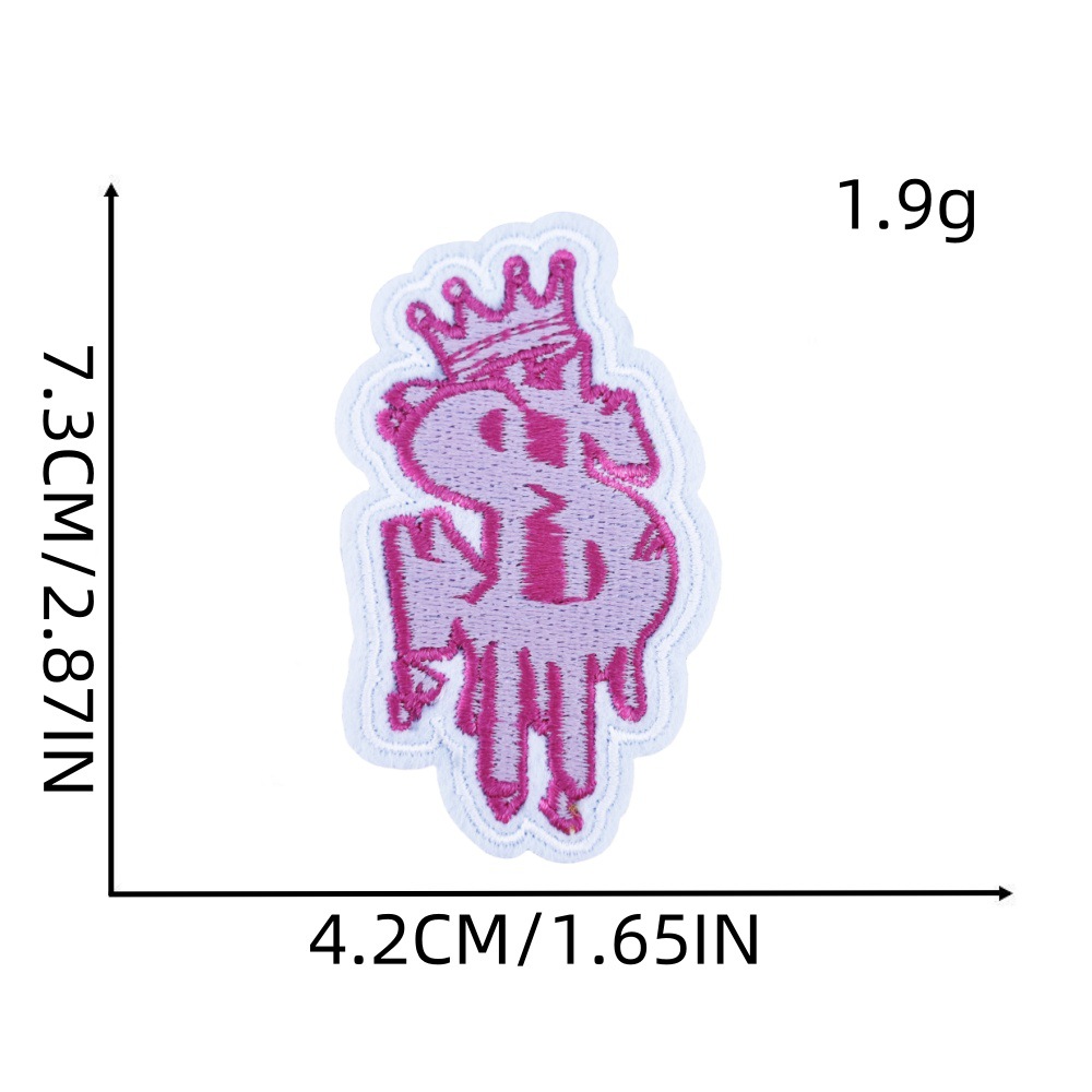 3g Weight Clothing Sticker Patches Classification 1 Piece, 1 Set Quantity Nonwoven, Polyester Material Animal, Letter Pattern Cute Style 1 Piece 1 Set Cute Animal Letter Nonwoven Polyester Clothing Sticker Patches 2