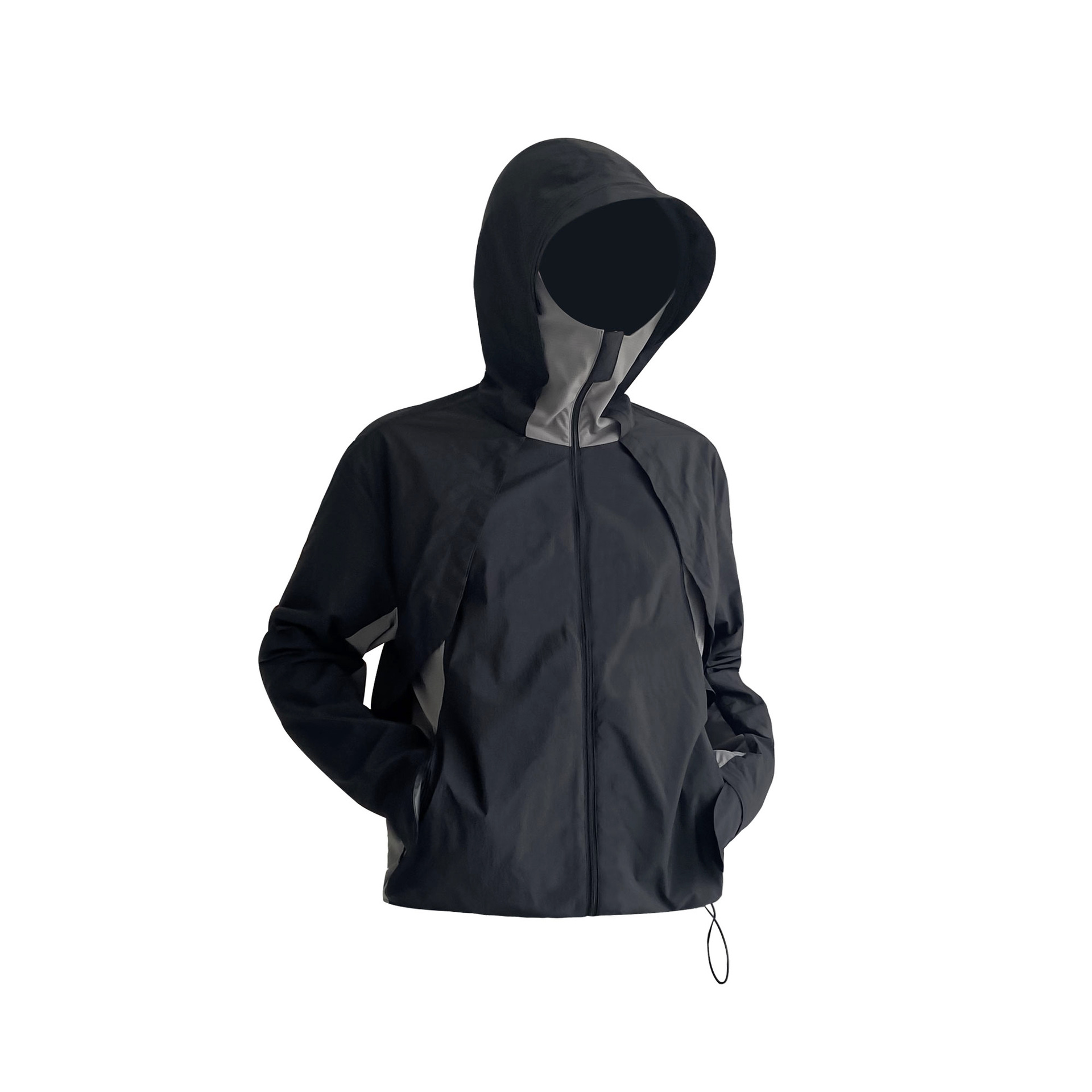 Silk summer shiffon sun protection clothing with hood, thin travel quick dry jacket, UV protection 5