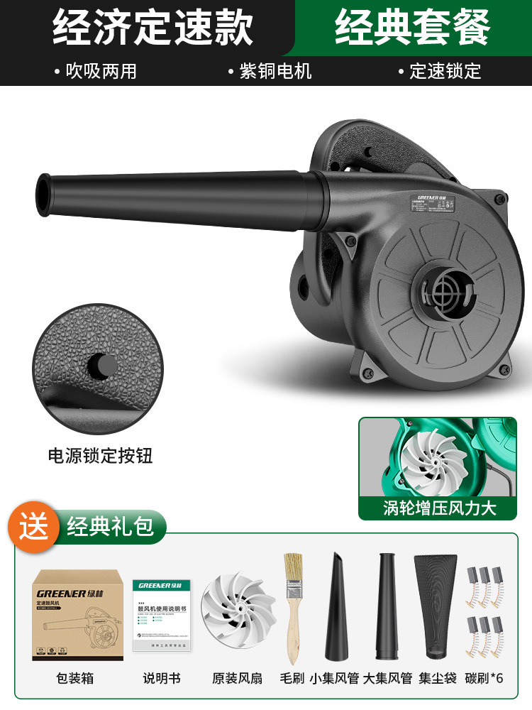 soplador verde forest 220v poderoso secador de pelo industrial de alta potencia pequeño soplador de aire soplador de polvo artefacto soplador de polvo pistola de polvo image 10