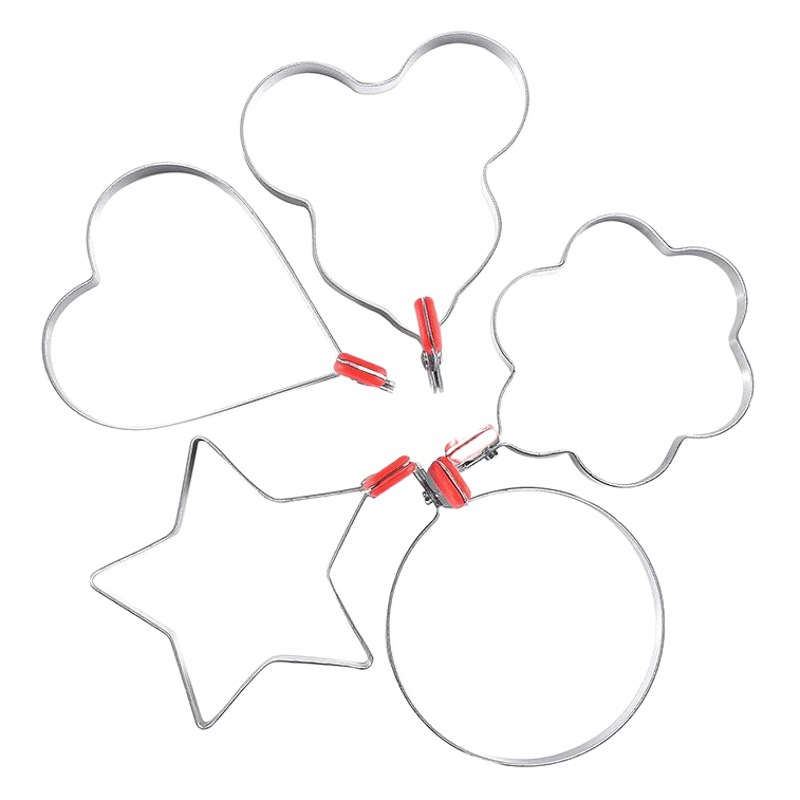 Thickened 1.2mm304 Stainless Steel Omelette Mold Heart-Shaped Omelette Baking DIY Mold Factory Direct Supply