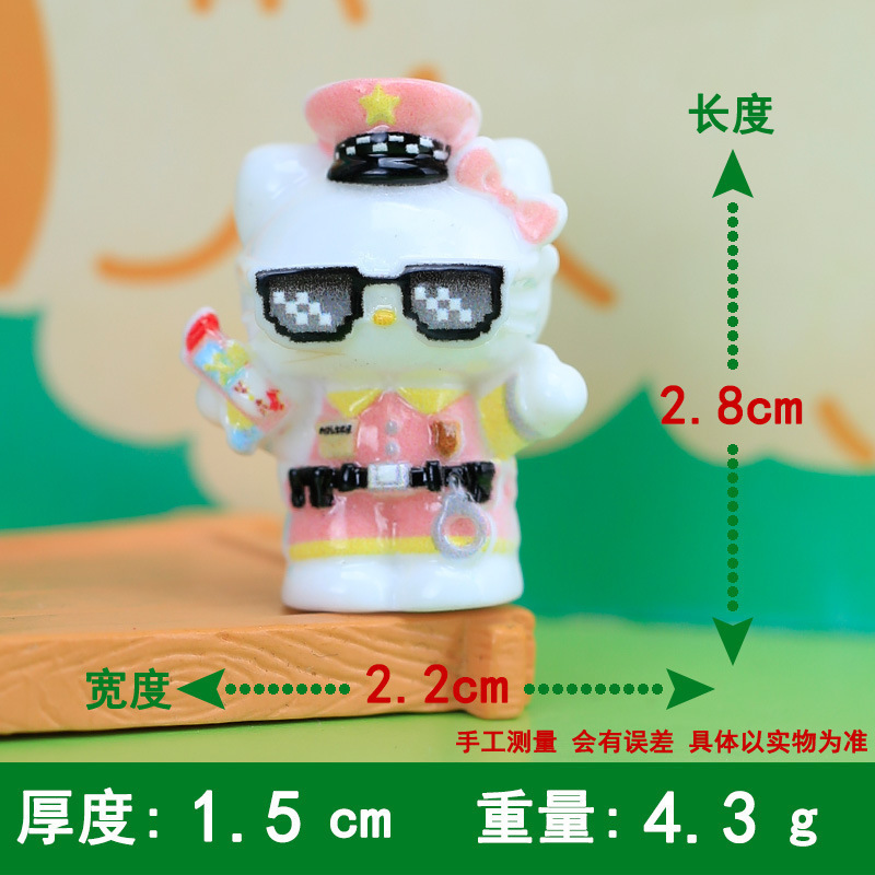 卡通新款棕色kk树脂配件娃娃屋摆件钥匙扣挂件盲袋材料DIY饰品配|undefined
